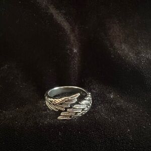 925 Sterling Silver Wings Design Ring